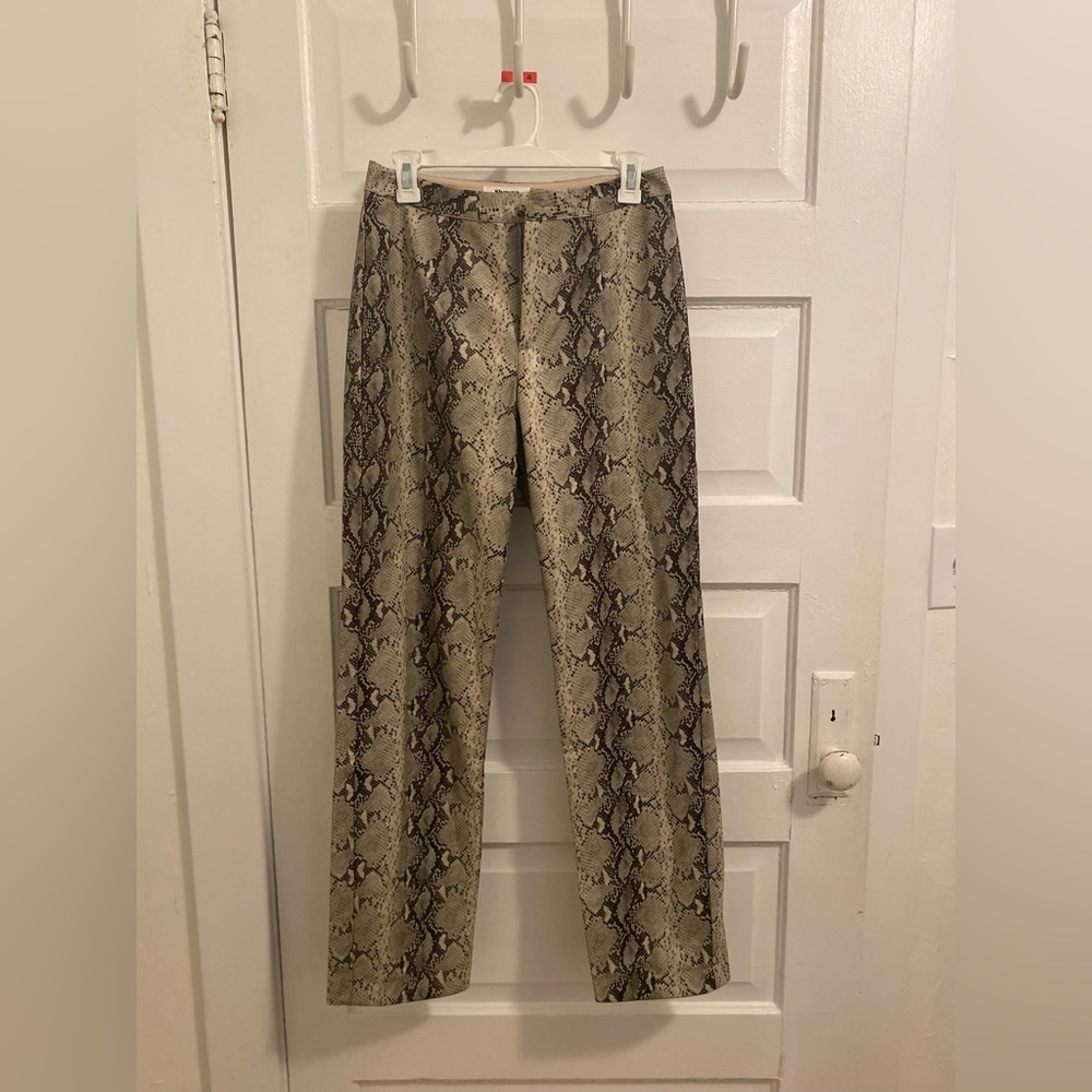 Showpo snake skin leather pants. Size 6. Never worn